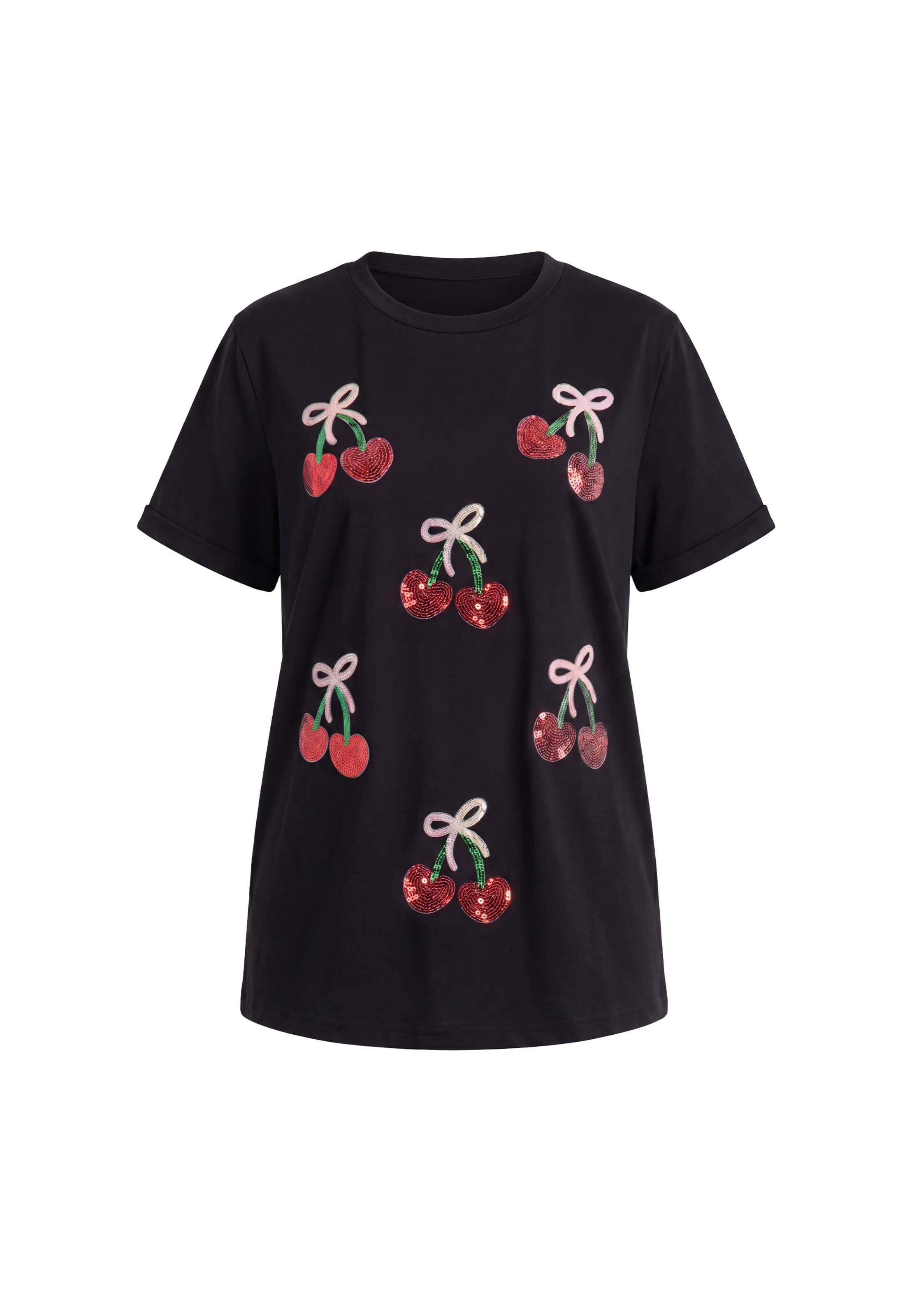 MYMO - Camiseta en negro: frente