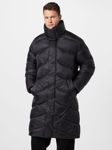 DRYKORN Zimní kabát 'POWERTON' – černá: přední strana