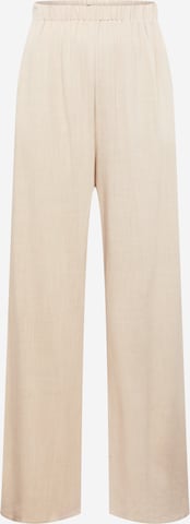 Nasty Gal Plus Wide leg Trousers in Beige: front