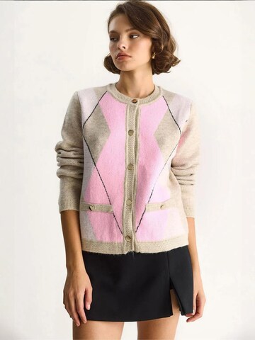 Bianco Lucci Strickjacke in Beige