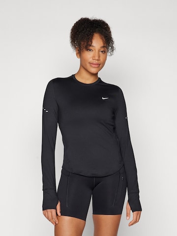 NIKE - Camiseta funcional 'SWIFT' en negro: frente
