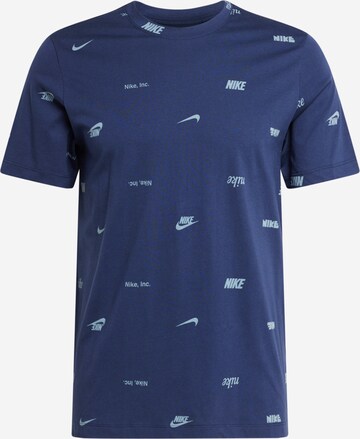 Nike Sportswear T-shirt 'CLUB' i blå: framsida