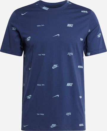 mėlyna Nike Sportswear Marškinėliai 'CLUB': priekis