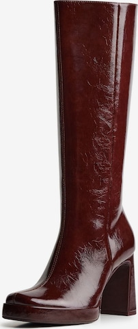 BershkaČizme - crvena boja: prednji dio