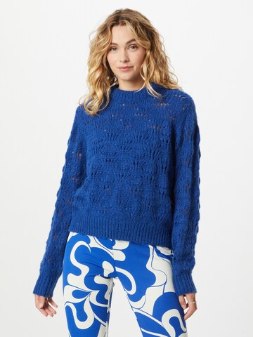 PIECES - Pullover 'Nancy' em azul: frente