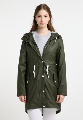 DreiMaster Maritim Raincoat in Green: front