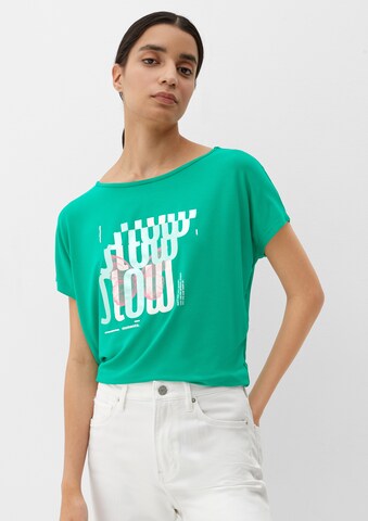 T-shirt s.Oliver en vert : devant