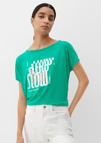 T-shirt s.Oliver en vert : devant