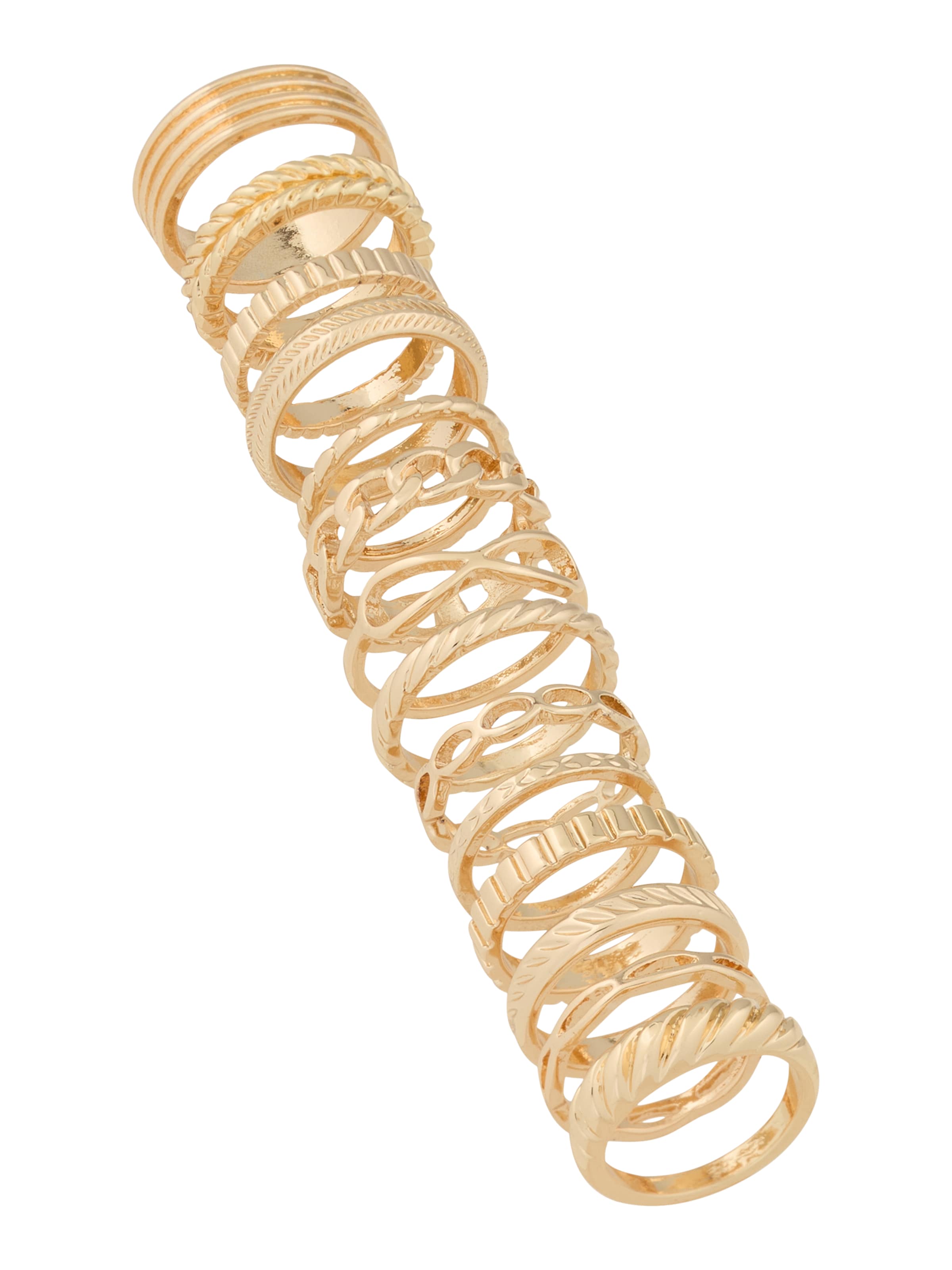 Bague ABOUT YOU en or : devant