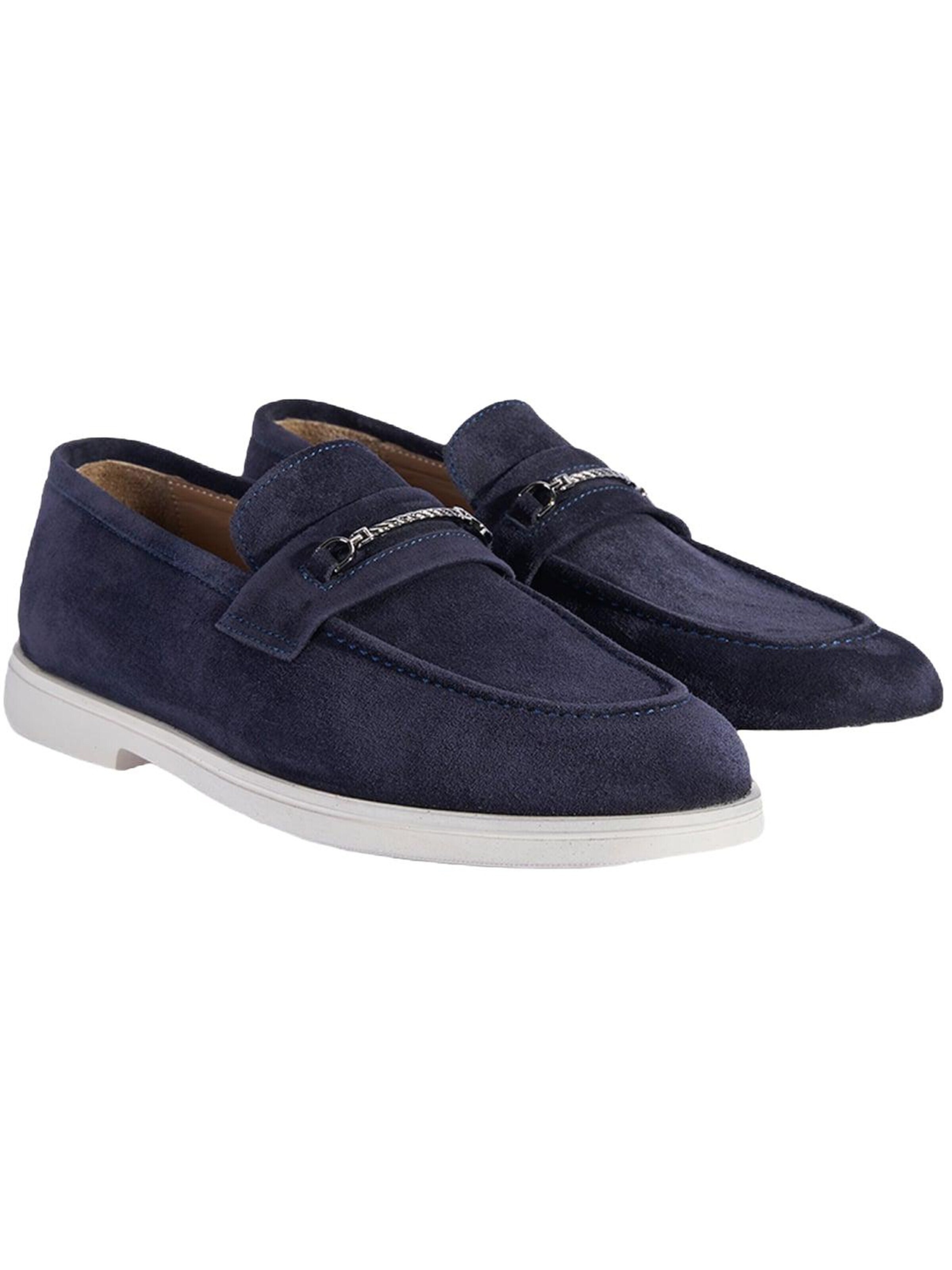 Desa - Mocasines 'DESA Herren-Wildlederslipper mit Metalldetails' en azul