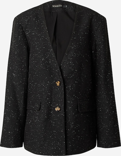 SOAKED IN LUXURY Blazer 'Sus' en noir / argent, Vue avec produit