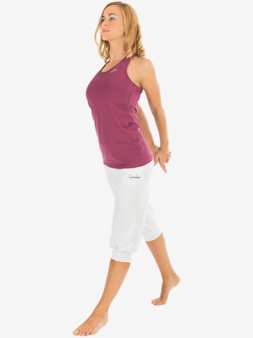 Tapered Pantaloni sportivi 'WBE12' di Winshape in bianco