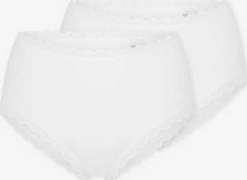 uncover by SCHIESSER Slip ' Cotton Lace ' in Wit: voorkant