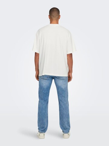 Only & Sons T-Shirt 'ONSMICKEY MOUSE' in Weiß