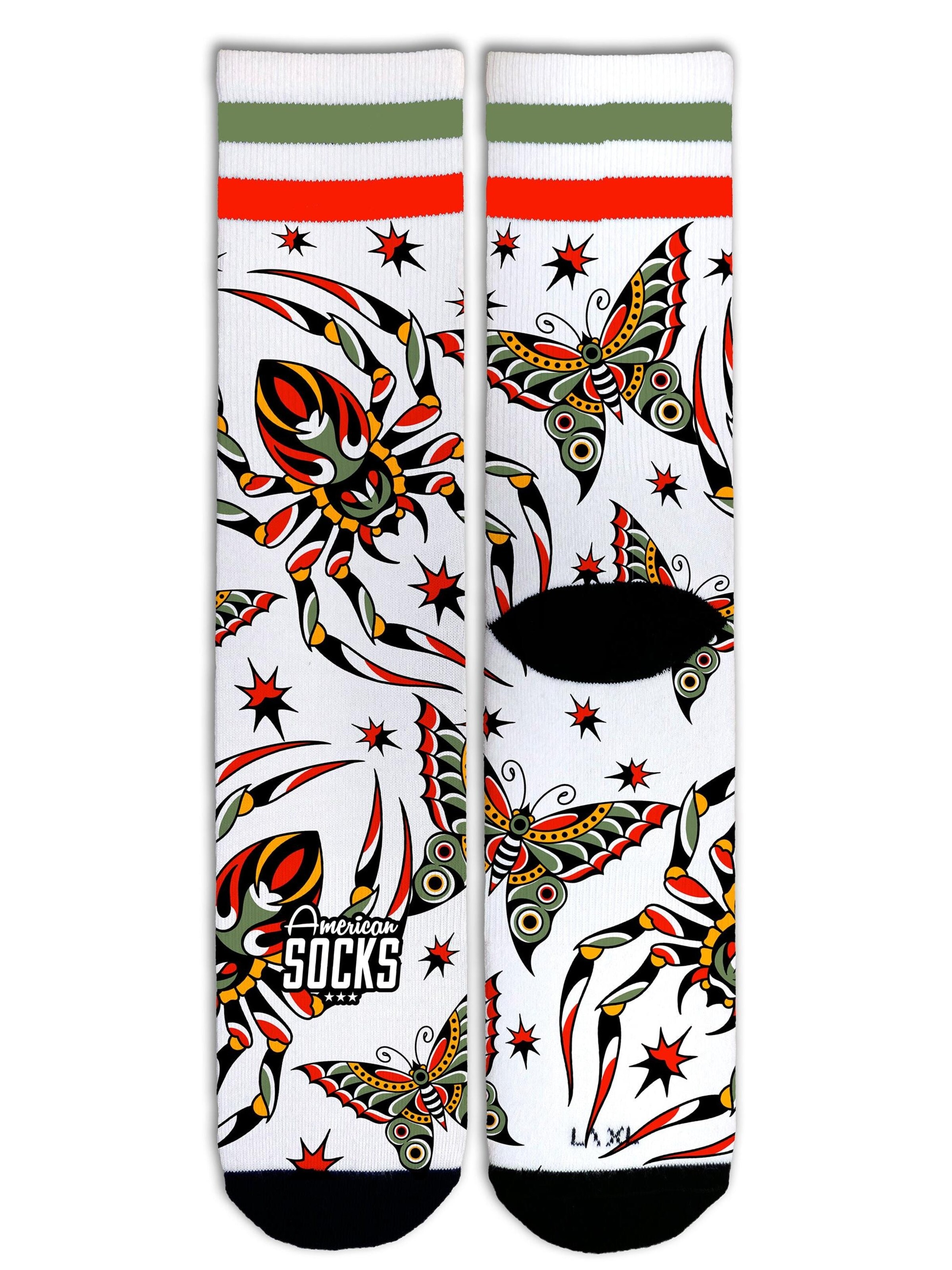 American Socks Socken 'Venom'‌‌‌‌‌‌ in Weiß
