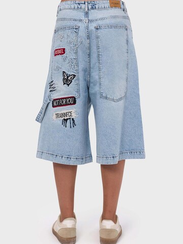 IT'S BASIC Baggy Jeans 'BERMUDA DENIM SHORT'‌‌‌‌‌‌‌ in Blau