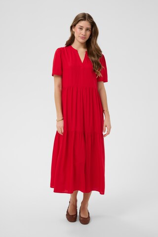 Robe 'CRTiah' Cream en rouge : devant