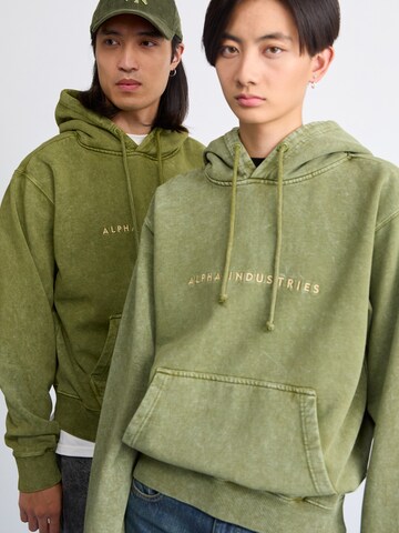 ALPHA INDUSTRIES Суичър в зелено