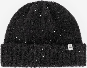 Roeckl Mütze ' Winter Sparkle ' in Schwarz: Vorderseite
