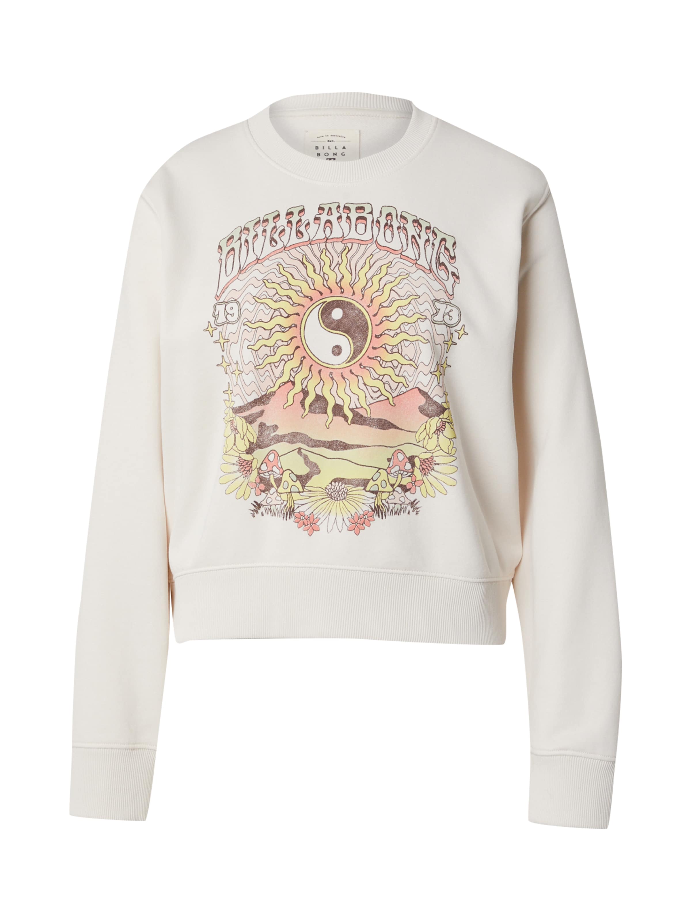 BILLABONG Mikina 'Balanced Out' - Biela: predná strana