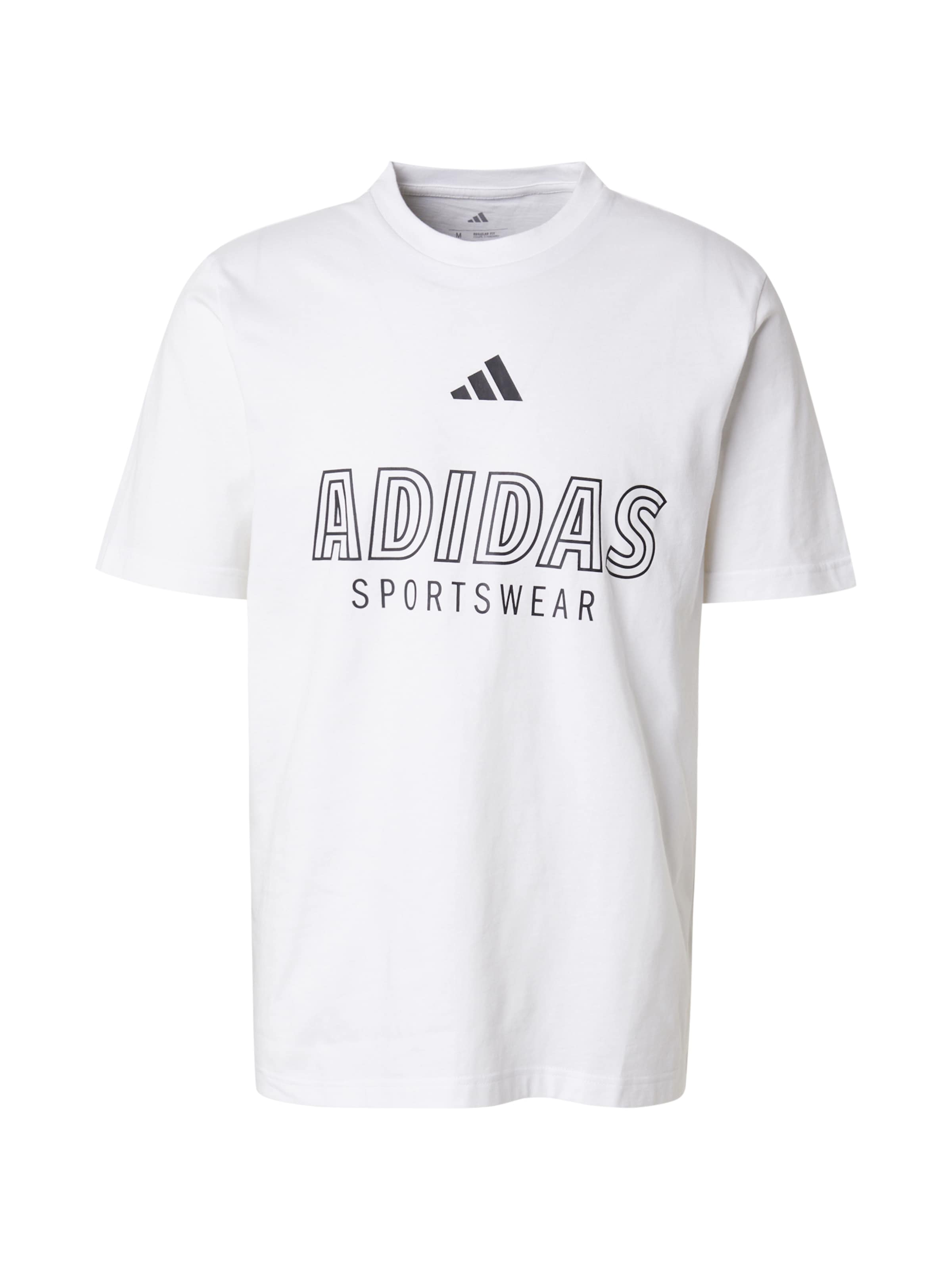 T-Shirt fonctionnel 'House of Tiro' ADIDAS SPORTSWEAR en blanc : devant