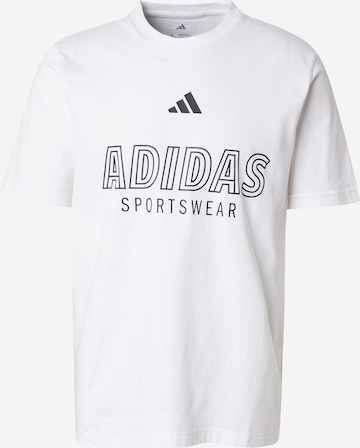 ADIDAS SPORTSWEAR Функциональная футболка 'House of Tiro' в Белый: спереди