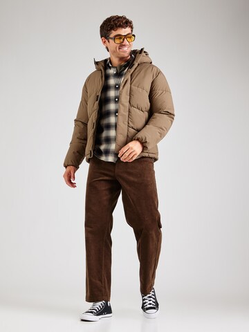 JACK & JONES - Casaco de inverno 'JJWORLD' em castanho