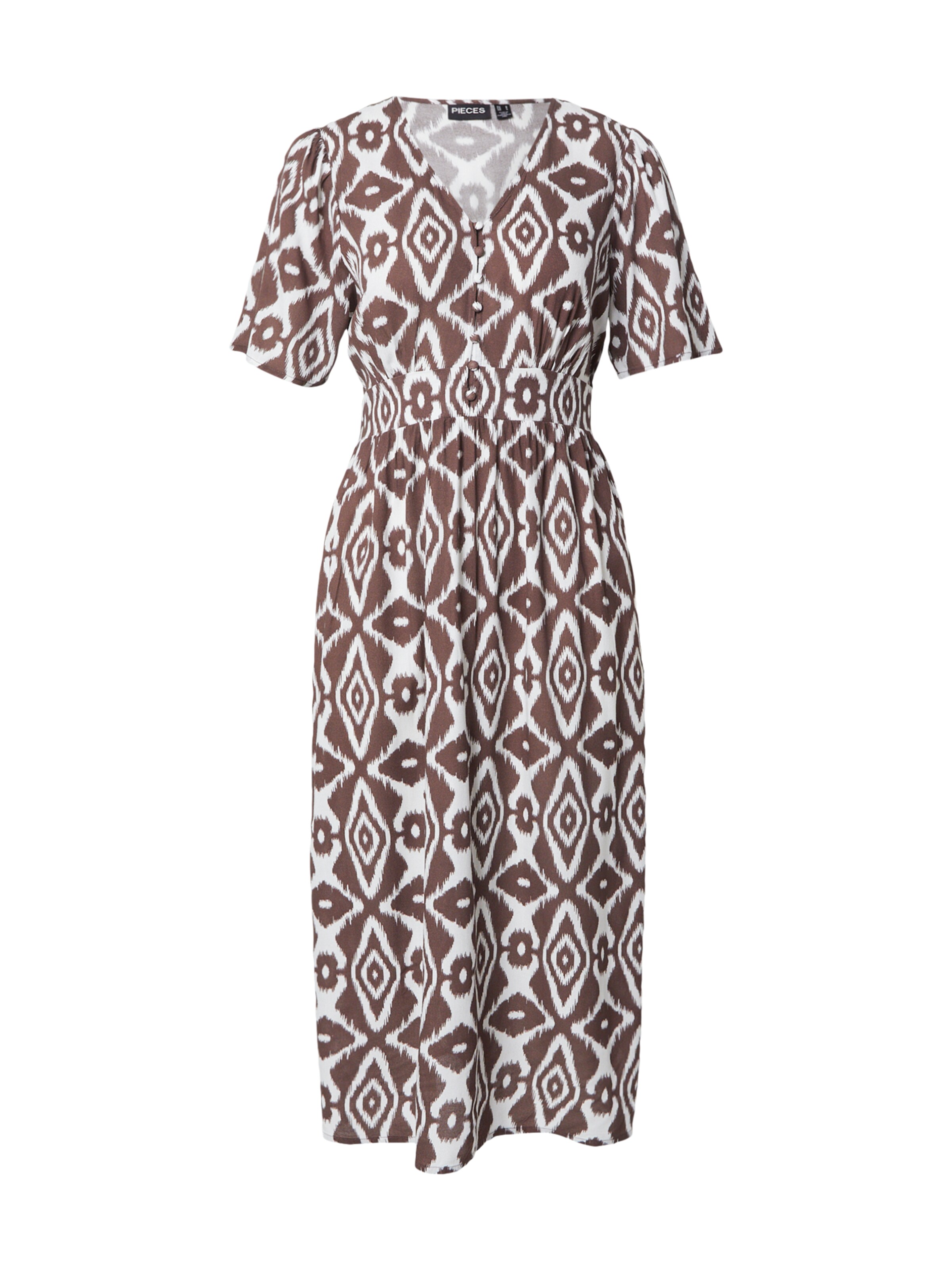 PIECES Shirt Dress 'PCTALA' in Brown: front