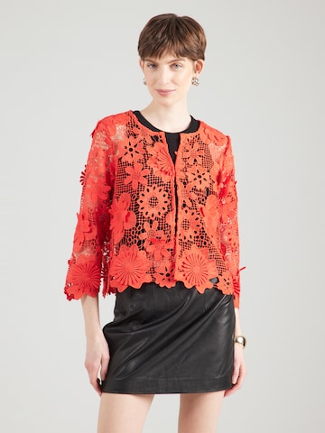 Derhy Knit Cardigan 'JEANNETTE' in Orange: front