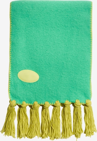 Foulards oversize love & roses en vert : devant