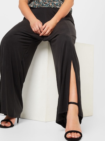 ABOUT YOU Curvy Wide leg Pants ' Caro ' in Grey