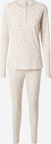 Lindex Pyjama in Beige: voorkant