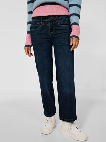 STREET ONE Wide leg Jeans in Blauw: voorkant