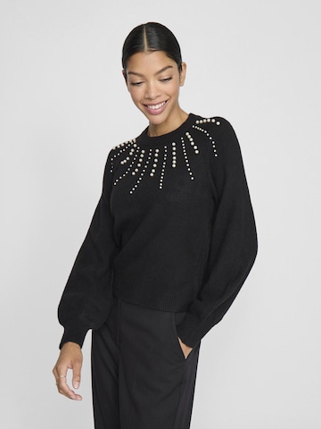 VILA Pullover in Schwarz