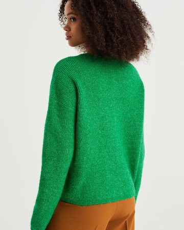 WE Fashion Knit cardigan in Green