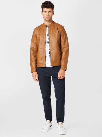 Only & Sons Regular fit Between-season jacket 'Mike' in Brown