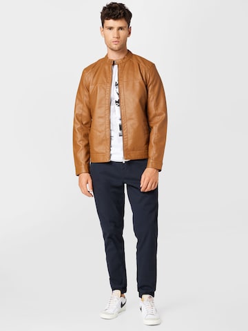 Only & Sons Regular fit Between-Season Jacket 'Mike' in Brown