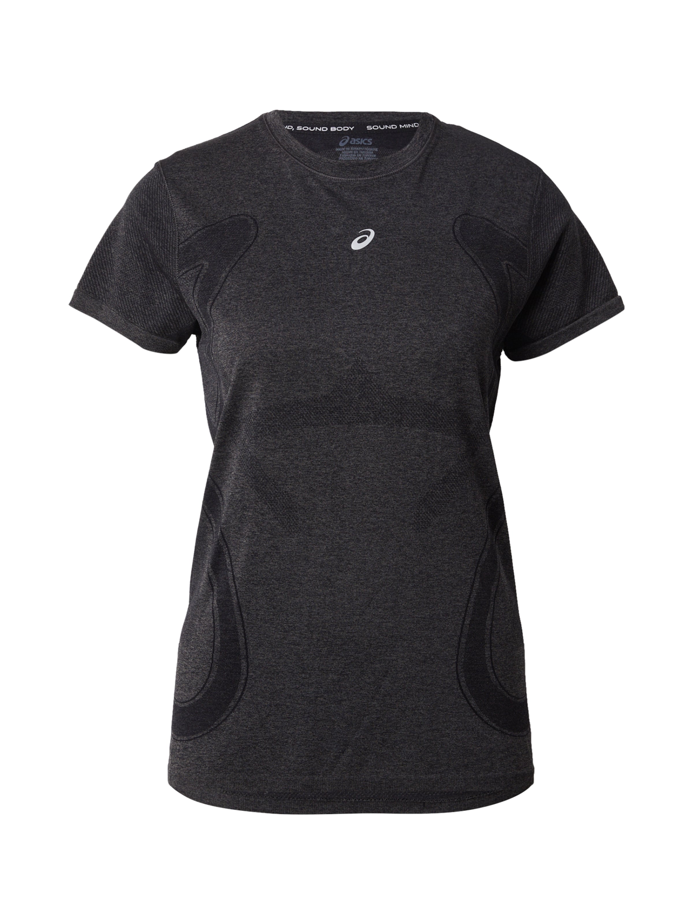 ASICS Λειτουργικό μπλουζάκι 'ROAD' σε μαύρο: μπροστά