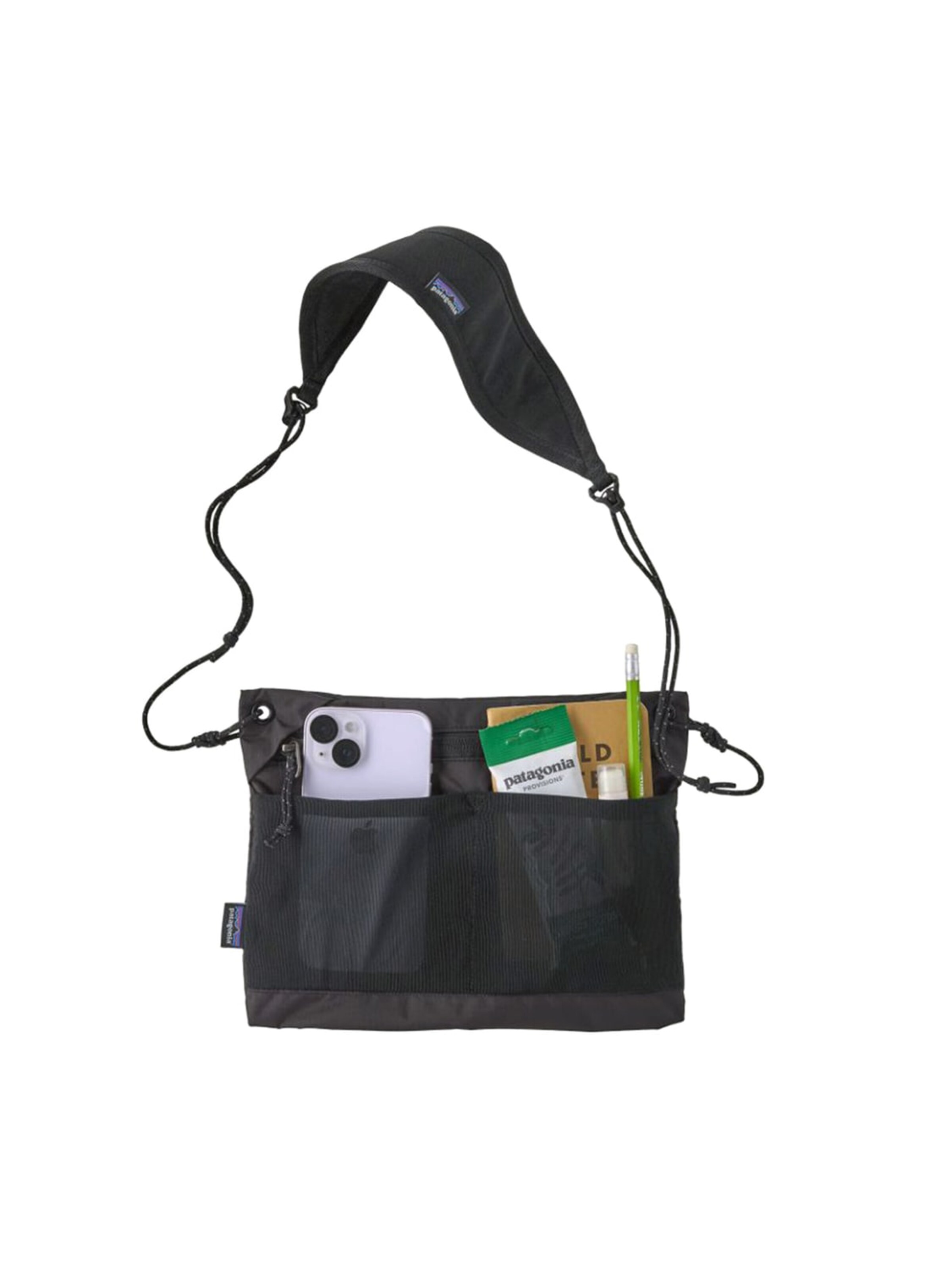 PATAGONIA Umhängetasche 'TERRAVIA SACOCHE BLACK'‌‌‌‌ in Schwarz