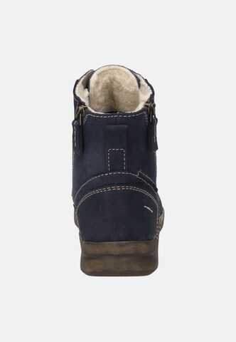 JOSEF SEIBEL Lace-Up Ankle Boots 'Conny' in Blue