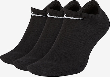 NIKE Sportovní ponožky – černá: přední strana