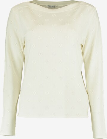 ZABAIONE Sweater 'Grace' in White: front