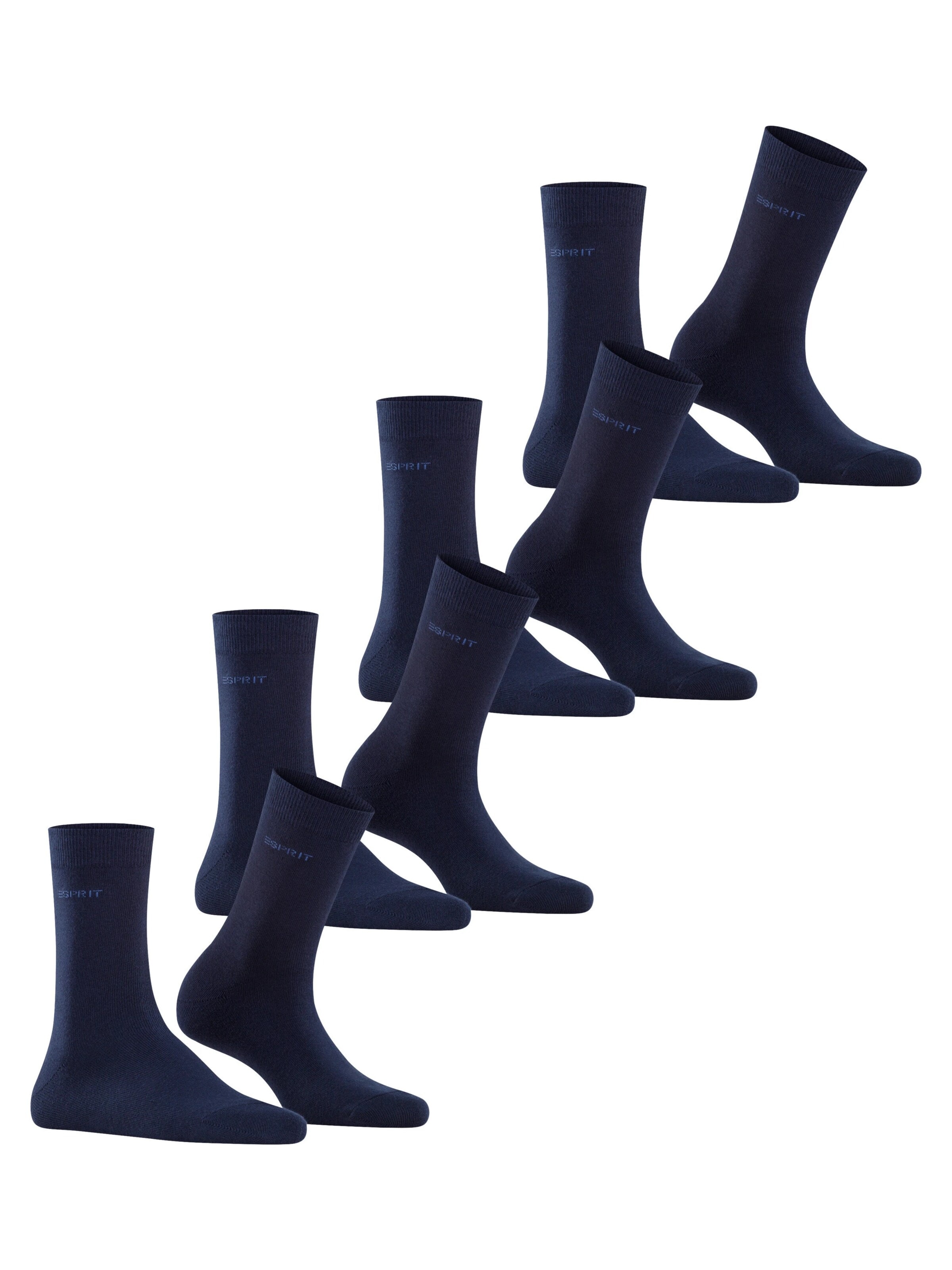 ESPRIT Socken 'Solid 4-Pack'‌ in Blau