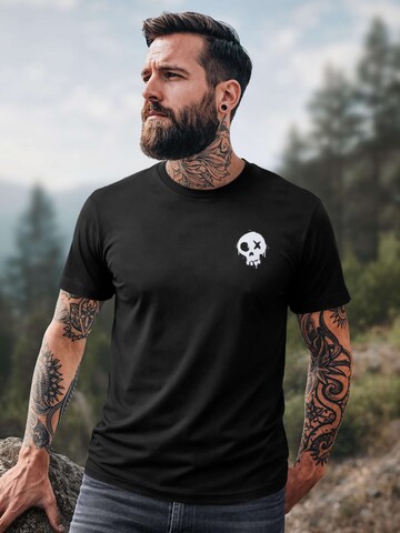 Neverless Shirt 'Skull' in Black