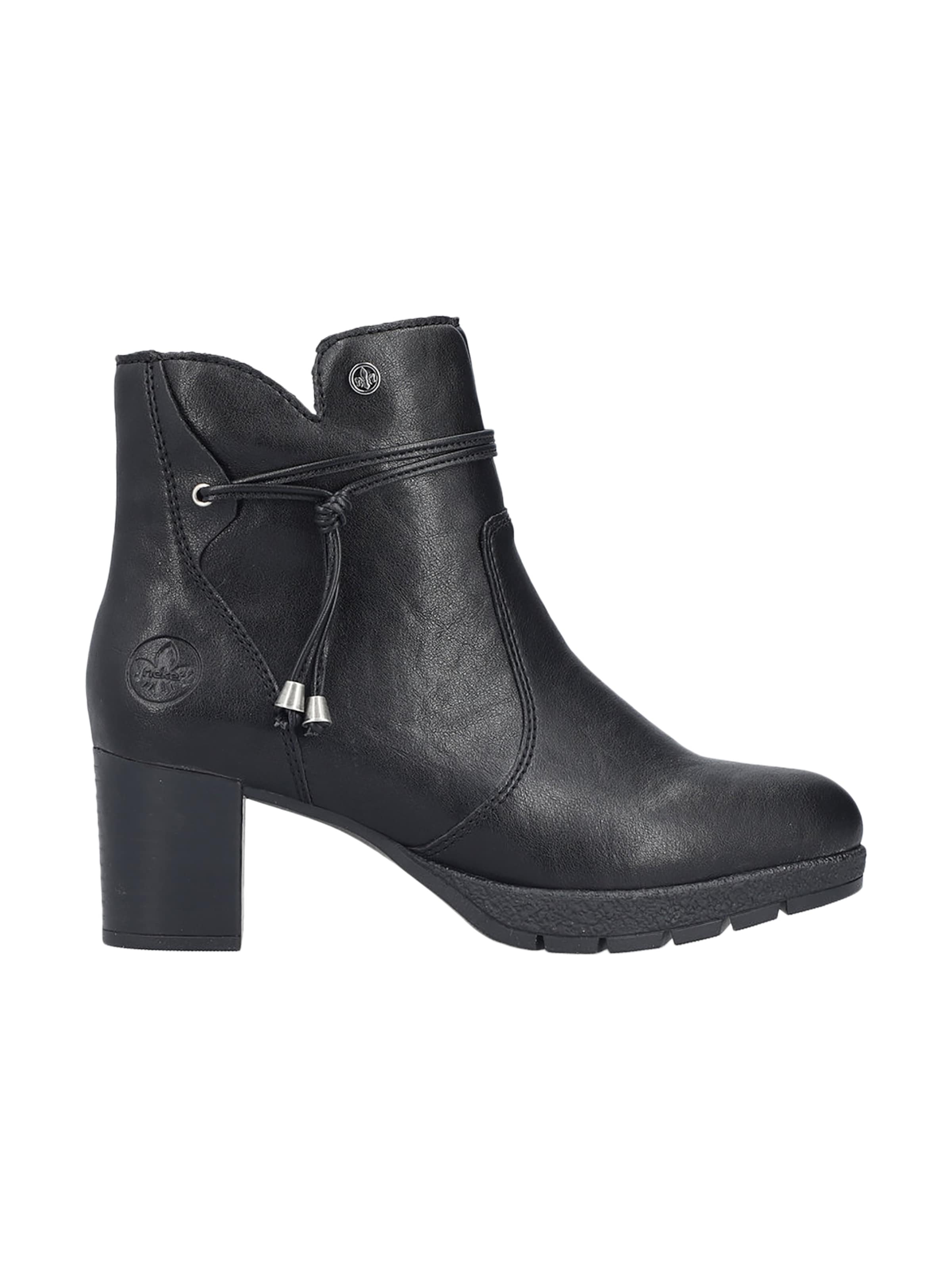 Rieker Ankle boots 'Girona Absatzstiefelette' in Black