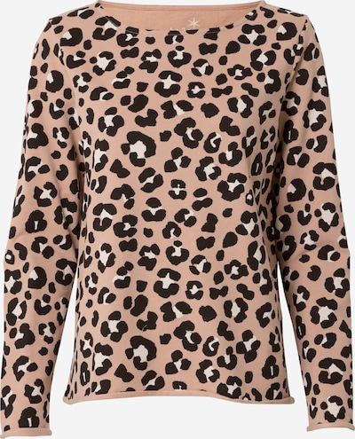 Bluză de molton Juvia pe nisipiu / negru / alb, Vizualizare produs