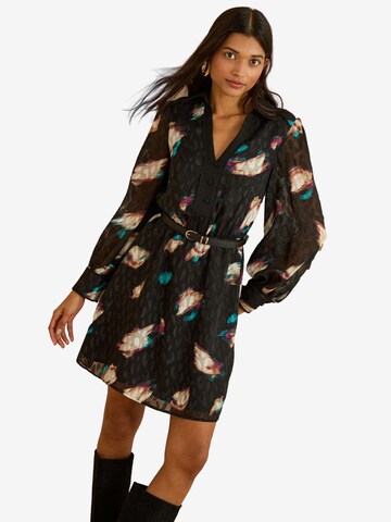 love & roses Dolga srajca | črna barva: sprednja stran