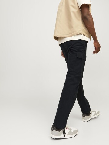 JACK & JONES Loose fit Cargo Pants 'JPSTKane Barkley' in Black