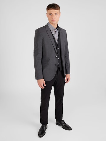 Slim fit Giacca business da completo di HUGO Red in grigio