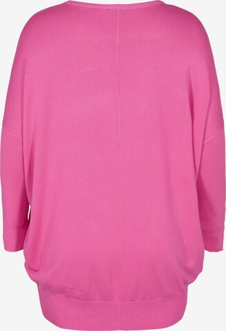 Zizzi Sweater 'MCARRIE' in Pink